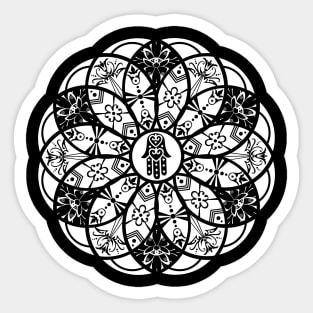 Hamsa Mandala Sticker